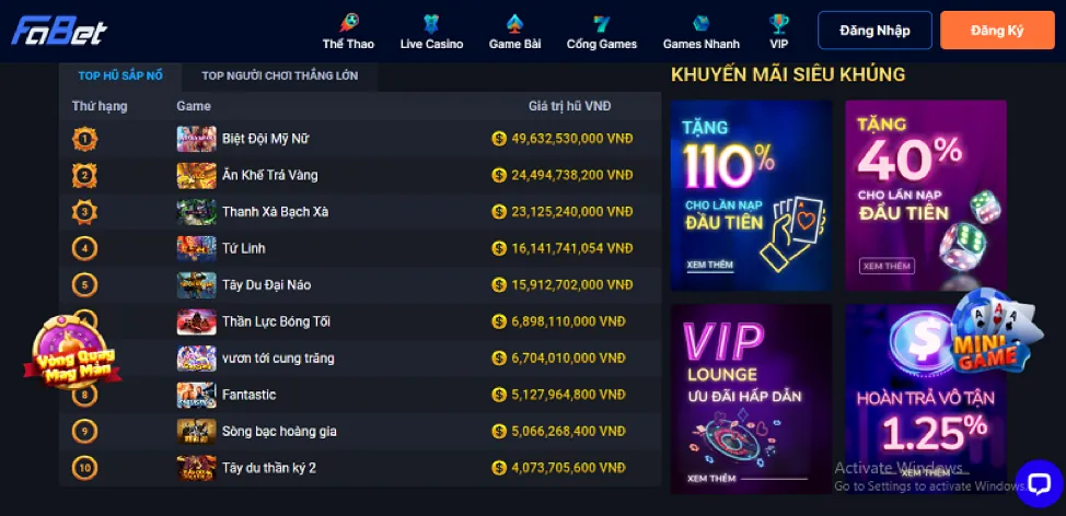 Ứng dụng di động SGD777